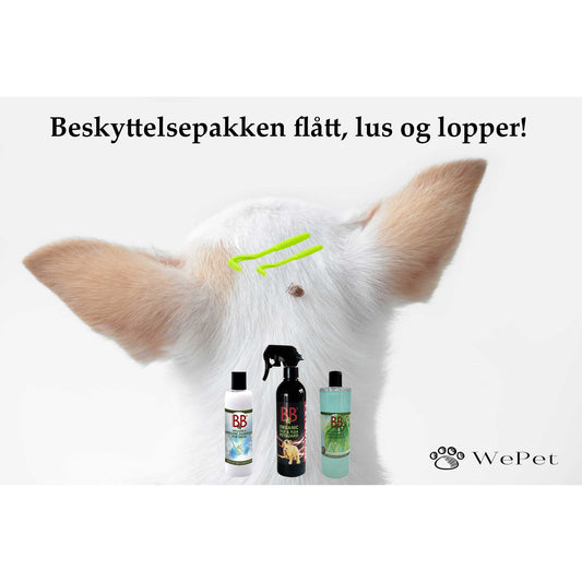 B&B Flått & Lopper Beskyttelsespakke for Hunder