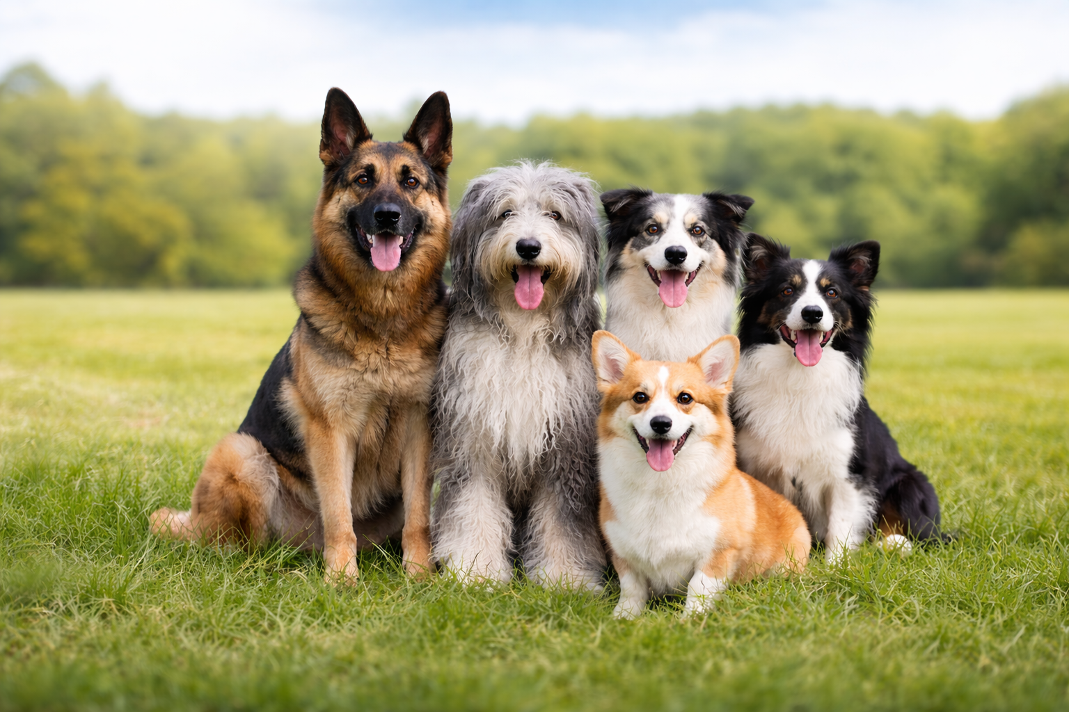 Full oversikt over raser og pelstyper i FCI gruppe 1