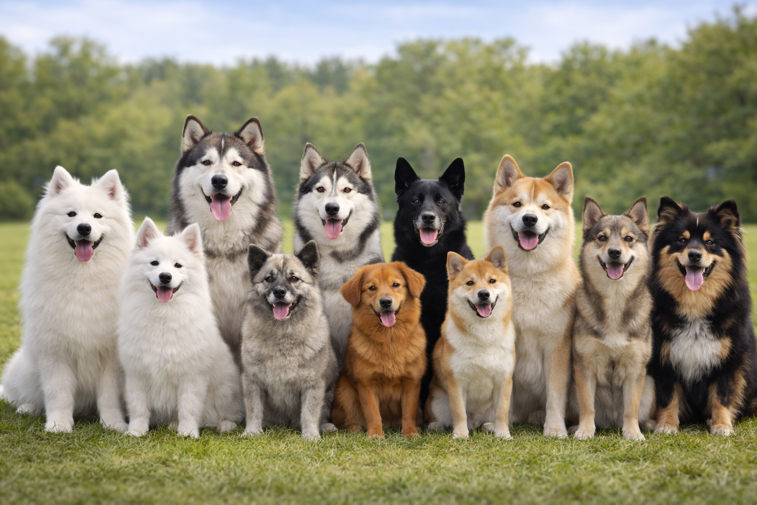 Full oversikt over raser og pelstyper i FCI gruppe 5