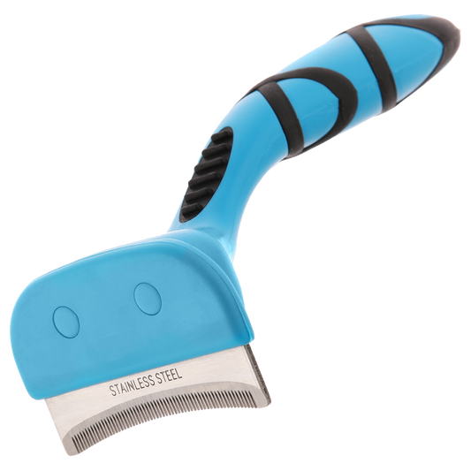 Groom Professional Shed Stopper Curved Medium underullsverktøy med buet blad for skånsom fjerning av løs underull hos hund.