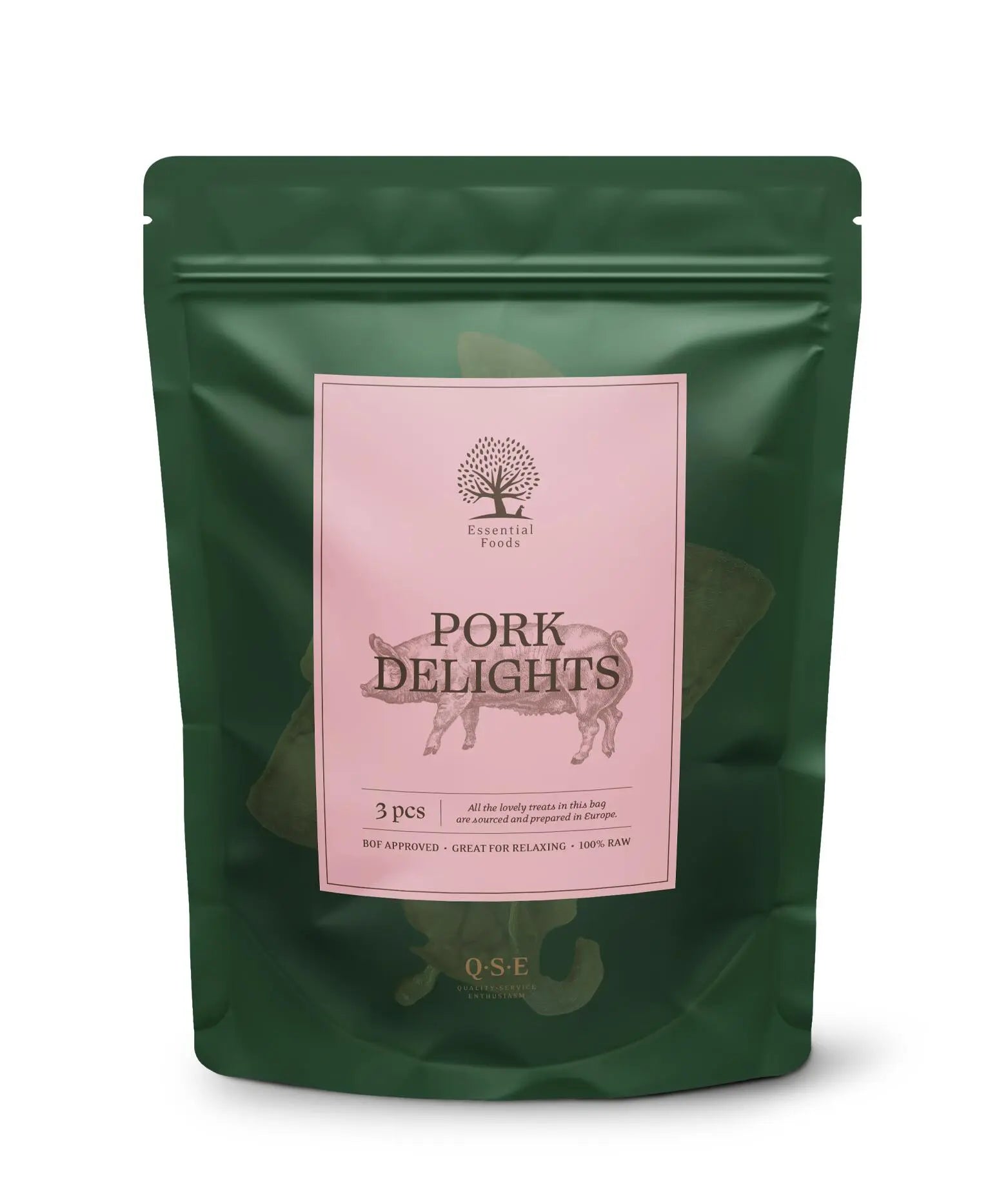ESSENTIAL PORK DELIGHTS – 100 % Naturlige Godbiter av Gris-WePet.no