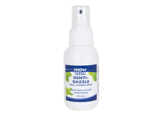 Show Tech Denti-Dazzle oral hygiene spray 50 ml for hund – tannpleiespray mot dårlig ånde og for bedre munnhygiene