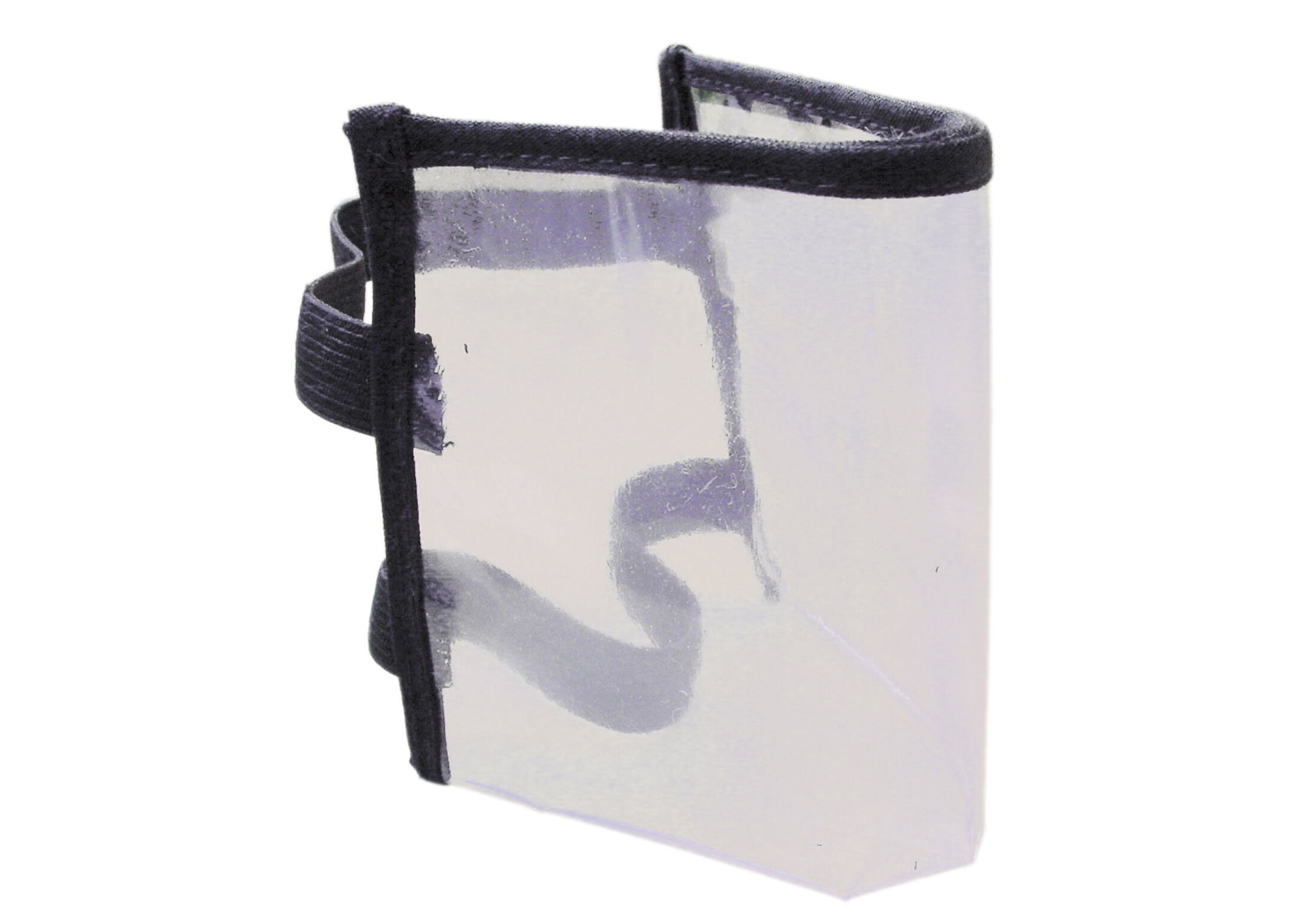Transparent nummerholder til arm med elastisk bånd for hundeutstilling