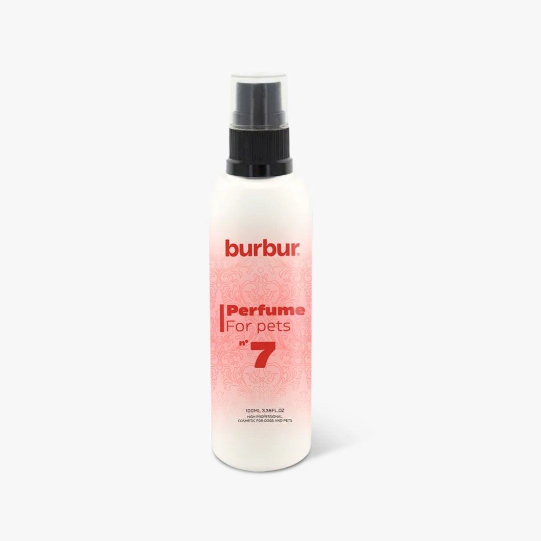 Burbur Perfume Seven 100 ml – parfyme til hund og katt med duftnoter av mandarin, fiol og trenoter.