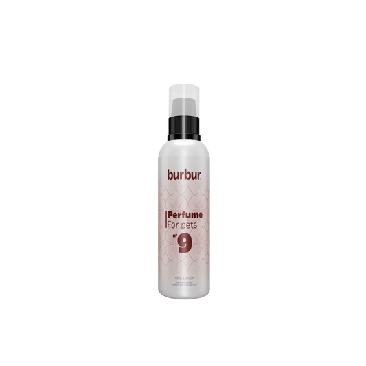 Burbur Perfume Nine 100 ml – alkoholfri parfyme til hund og katt med duft av søt appelsin, lavendel og myke trenoter.
