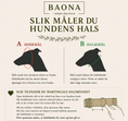 Last inn bildet i Gallery Viewer, Måle- og tilpasningsguide for Baona Dogs Martingale hundehalsbånd med hodemål, halsmål og riktig avstand mellom spennene
