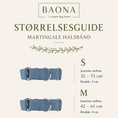 Last inn bildet i Gallery Viewer, Størrelsesguide for Baona Dogs Zanzibar Martingale hundehalsbånd i størrelse S og M
