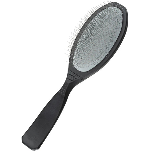 Show Tech Ultra Pro Side Slicker Black Small Soft 22 mm venstrehendt karde for utgreing, fluffing og finisharbeid på hund med medium til lang pels.