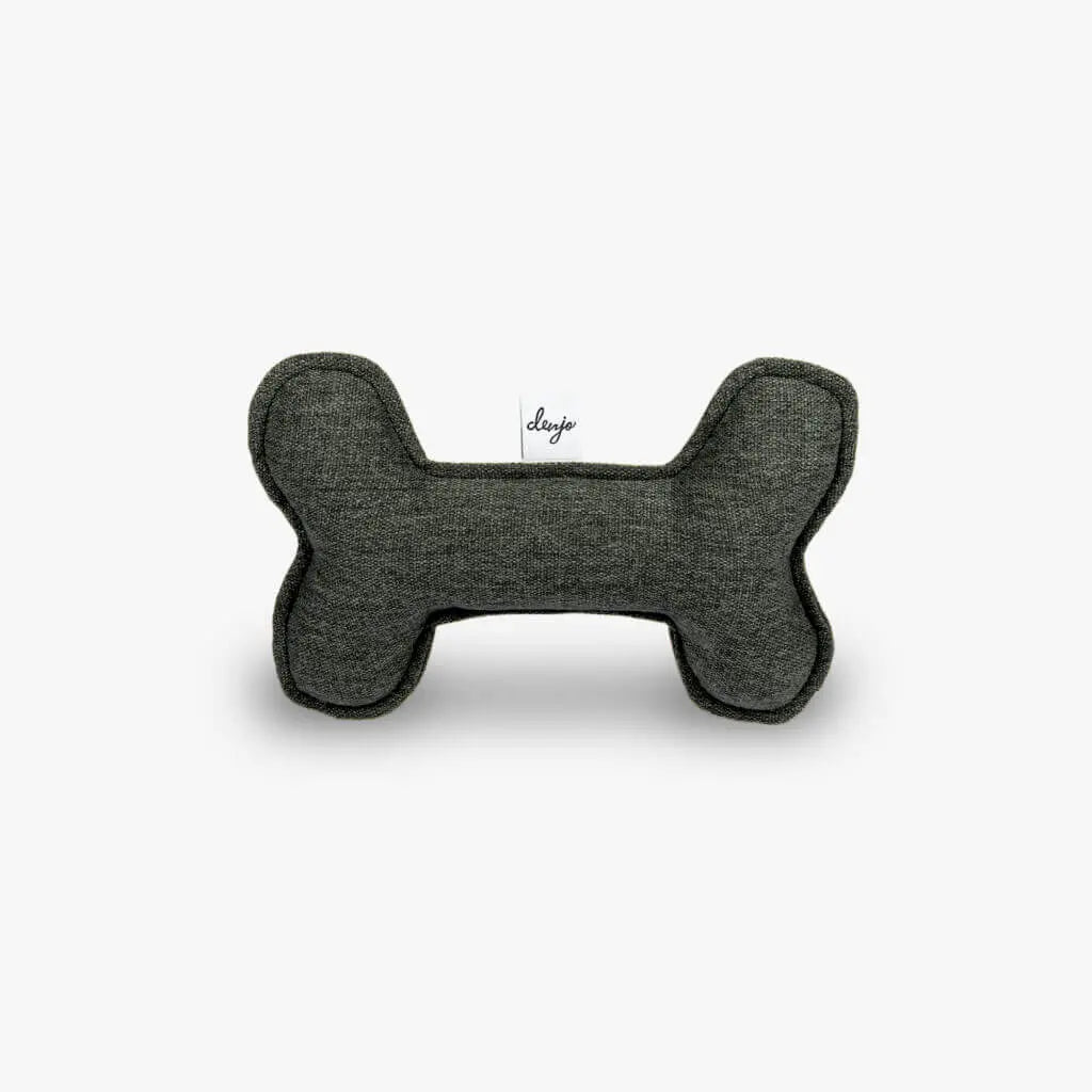 Buddy Bone 30 cm hundeleke i Moss Green – OEKO-TEX®-sertifisert polyester fra Denjo Dogs hos WePet