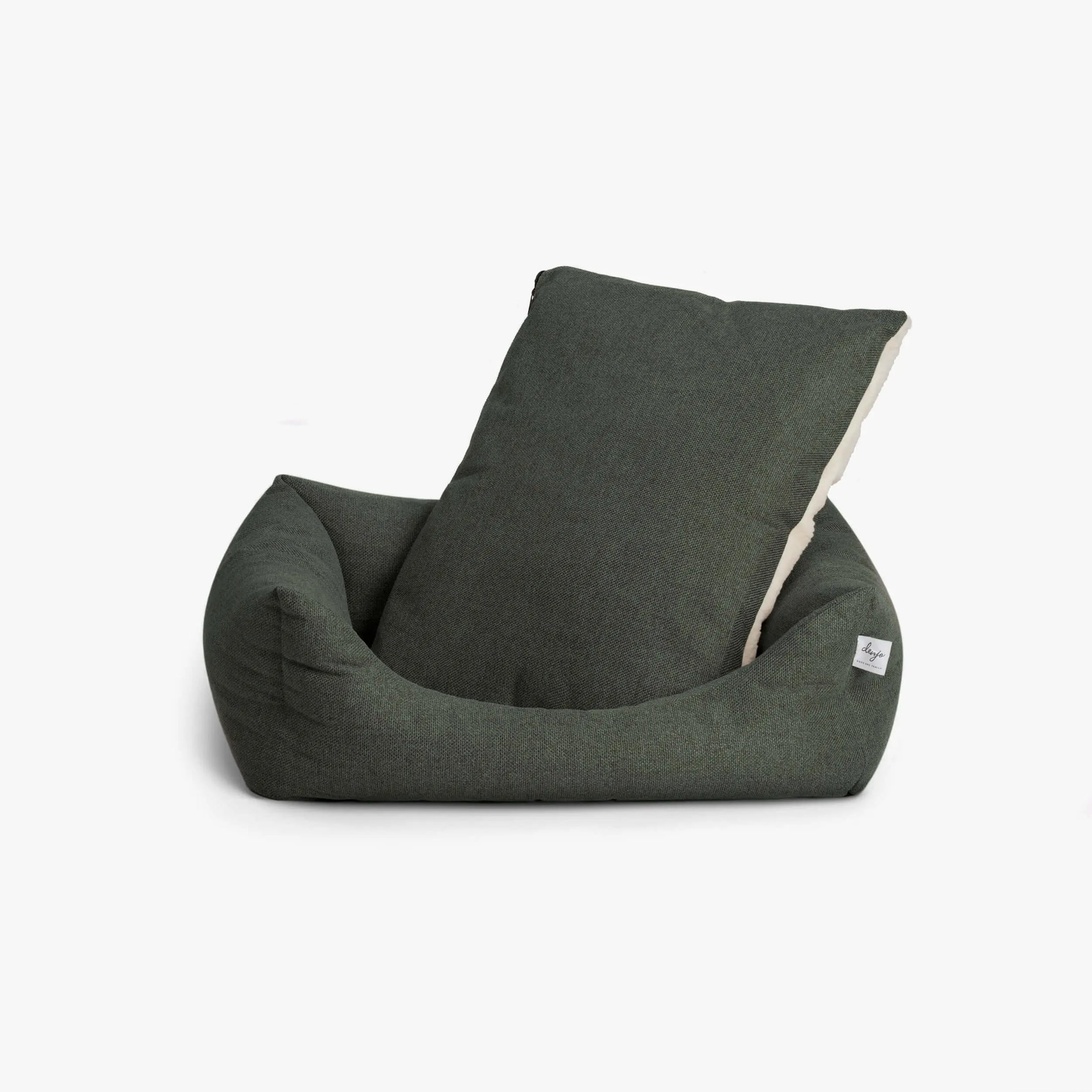 WePet.no Senger Hundeseng Teddy Lounge Moss Green – Denjo Dogs