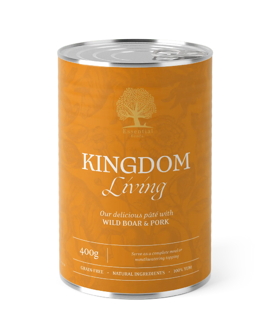 WePet Essential Kingdom Living paté - Fristende pâté med villsvin og svin