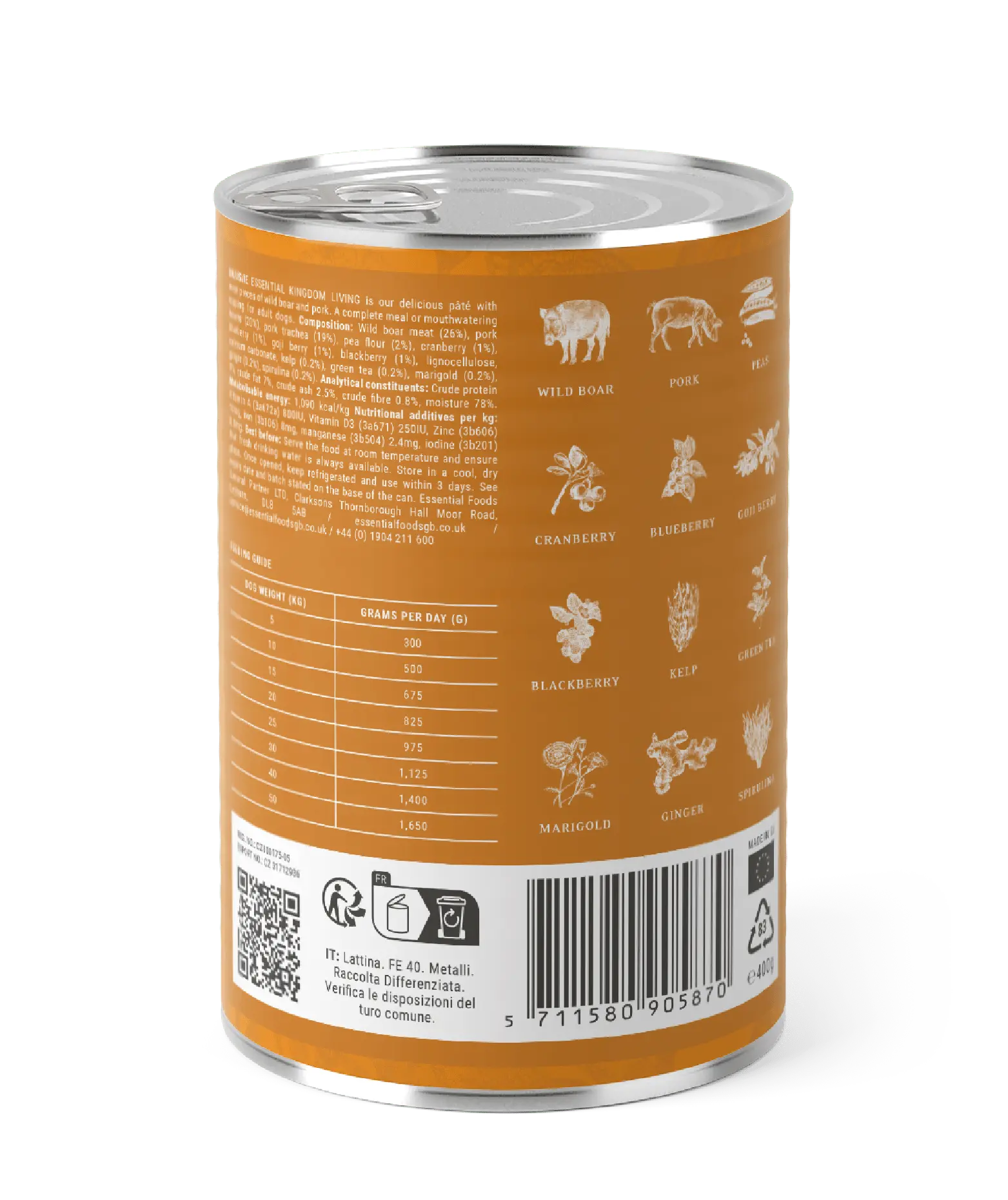 WePet Essential Kingdom Living paté - Fristende pâté med villsvin og svin