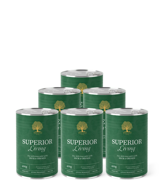 WePet Måltid Essential Superior Living Paté - Delikat paté med and og kylling for voksne hunder